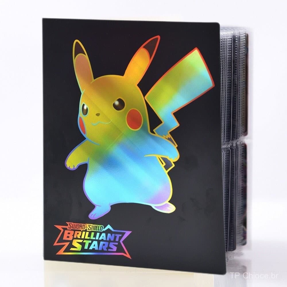 Cartas De Pokémon Anime 240Pcs Arquivo De Cartões De Álbum Holo Pasta De Livro Pikachu Charizard GX Vmax Brinquedos De J