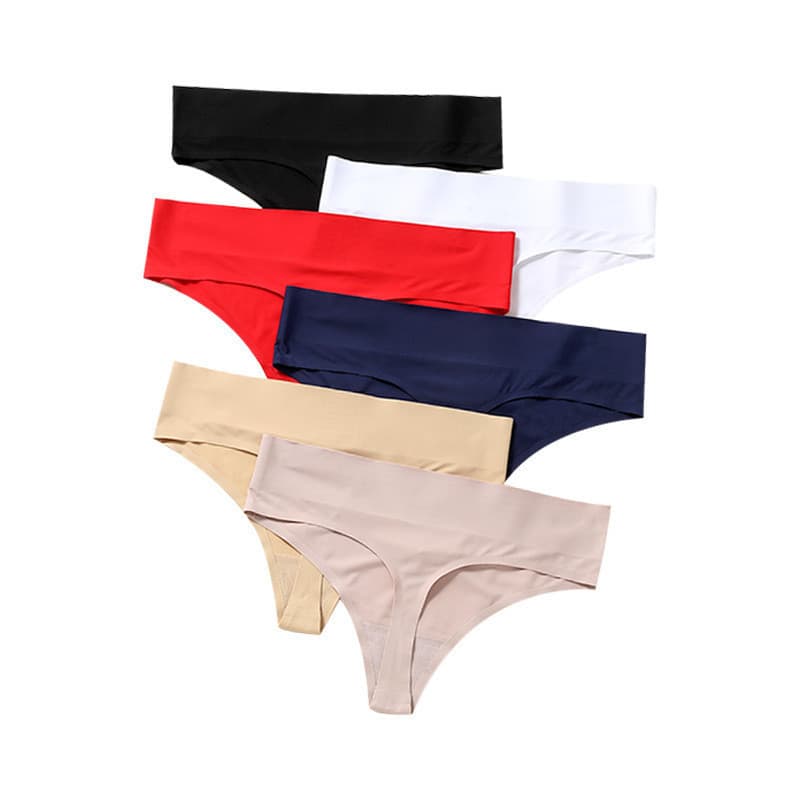 kit com 3 calcinha sem custura fio cintura alta CORES E/OU ESTAMPA SORTIDAS/ALEATÓRIA JD