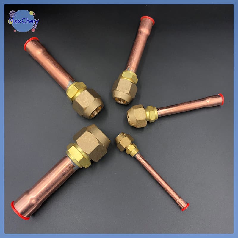 MCHY> 45 Degree SAE Flare Connector Set (1/4" 3/8" 1/2" 5/8" 3/4") for AC Supplies new