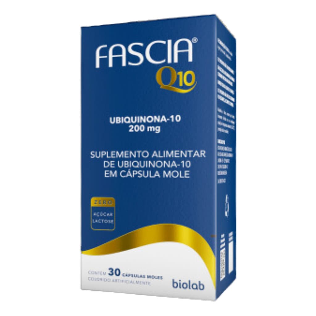 Suplemento Alimentar Fascia Q10 200mg - 30 Caps. Moles