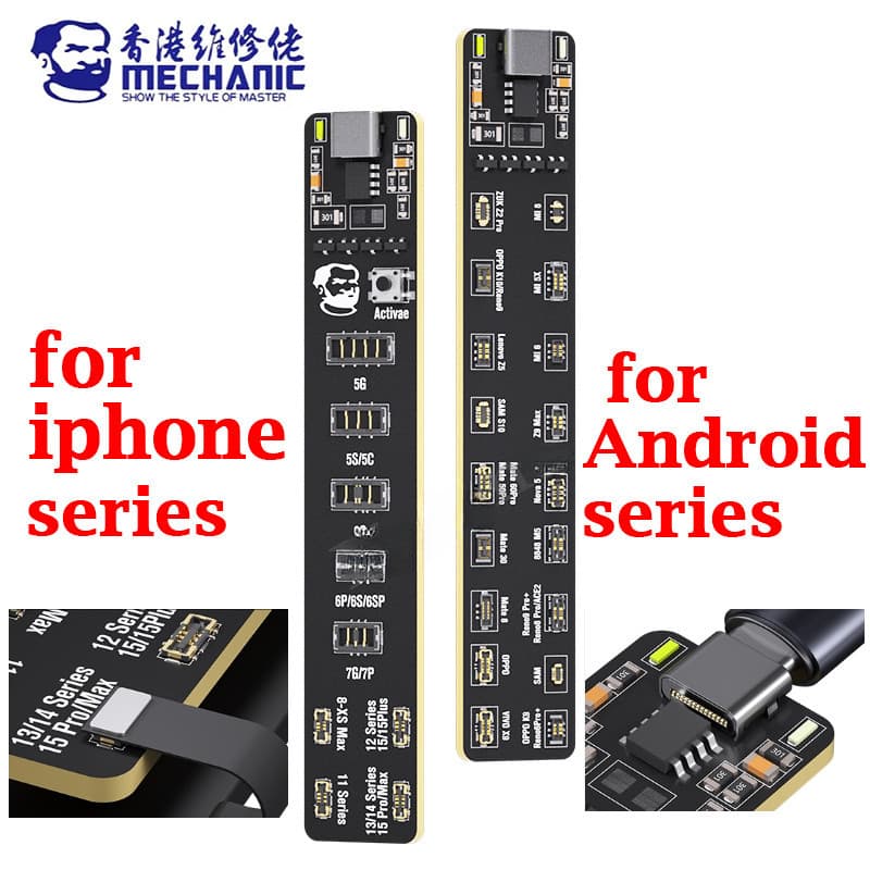 MECHANIC F018 F009 Painel Ativo De Bateria-Placa De Detecção De Carga Rápida Para iP5-15 PM E Outros Telefones Android