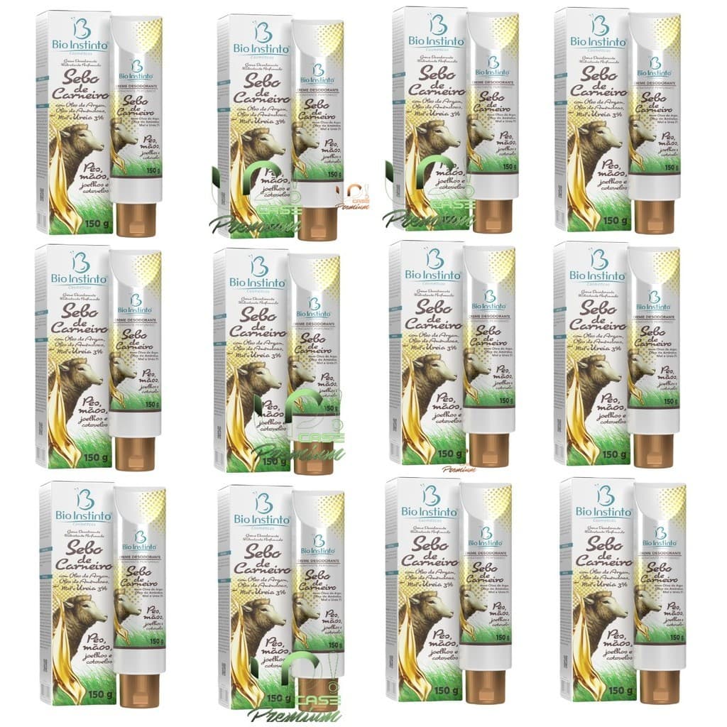 12 Sebo De Carneiro Óleo De Argan 150gr - Atacado