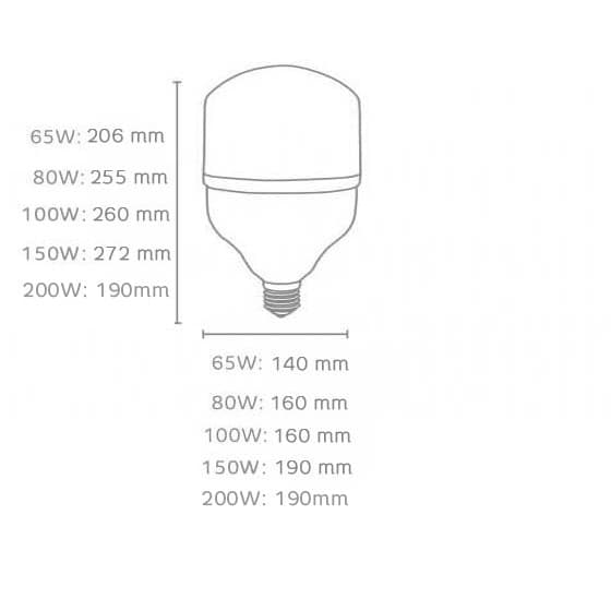 KIT 03 Lâmpadas Led Bulbo 65w Branco Frio 6500k Elgin