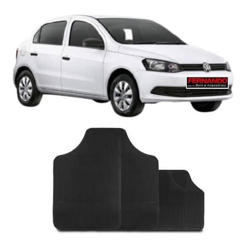 Jogo Tapete Gol G6 Todos Carro Borracha Universal 4p