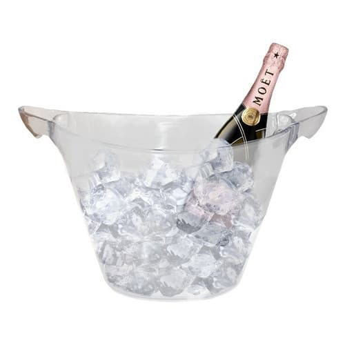 Balde De Gelo Acrílico Cristal 7l Para Final De Ano E Festas