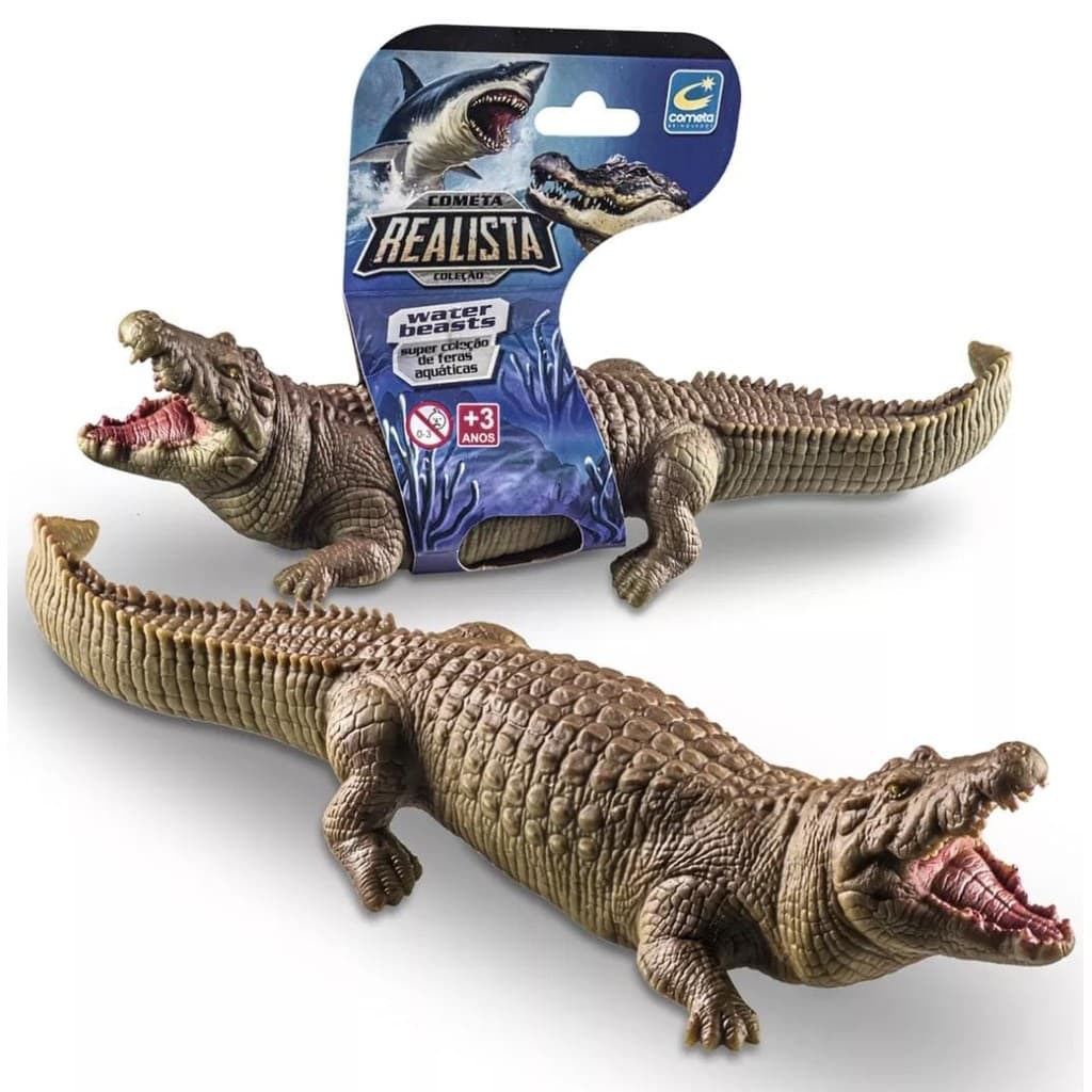Brinquedo Crocodilo Em Vinil Macio Super Realista - Cometa -