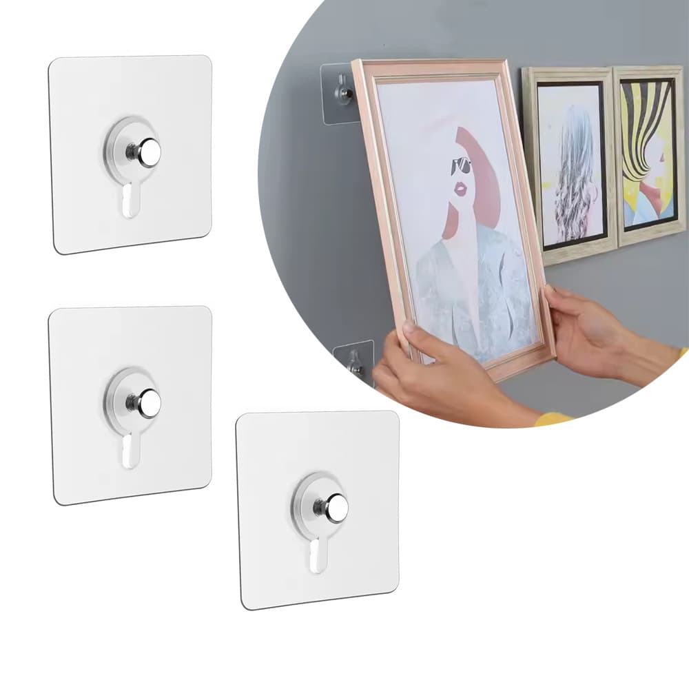 Gancho Parafuso Adesivo P/ Quadro Suportes em Geral