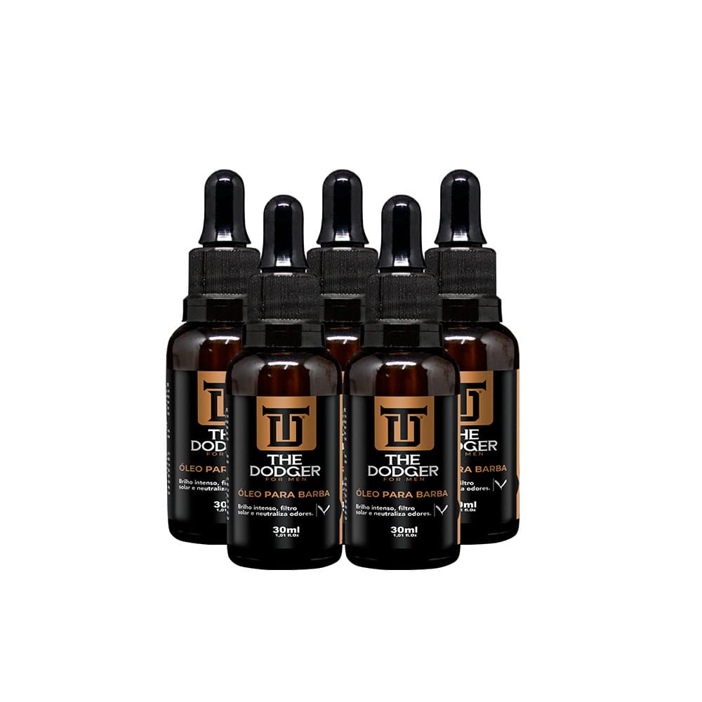 ÓLEO PARA BARBA 30ML THE DODGER - 05 UNIDADES