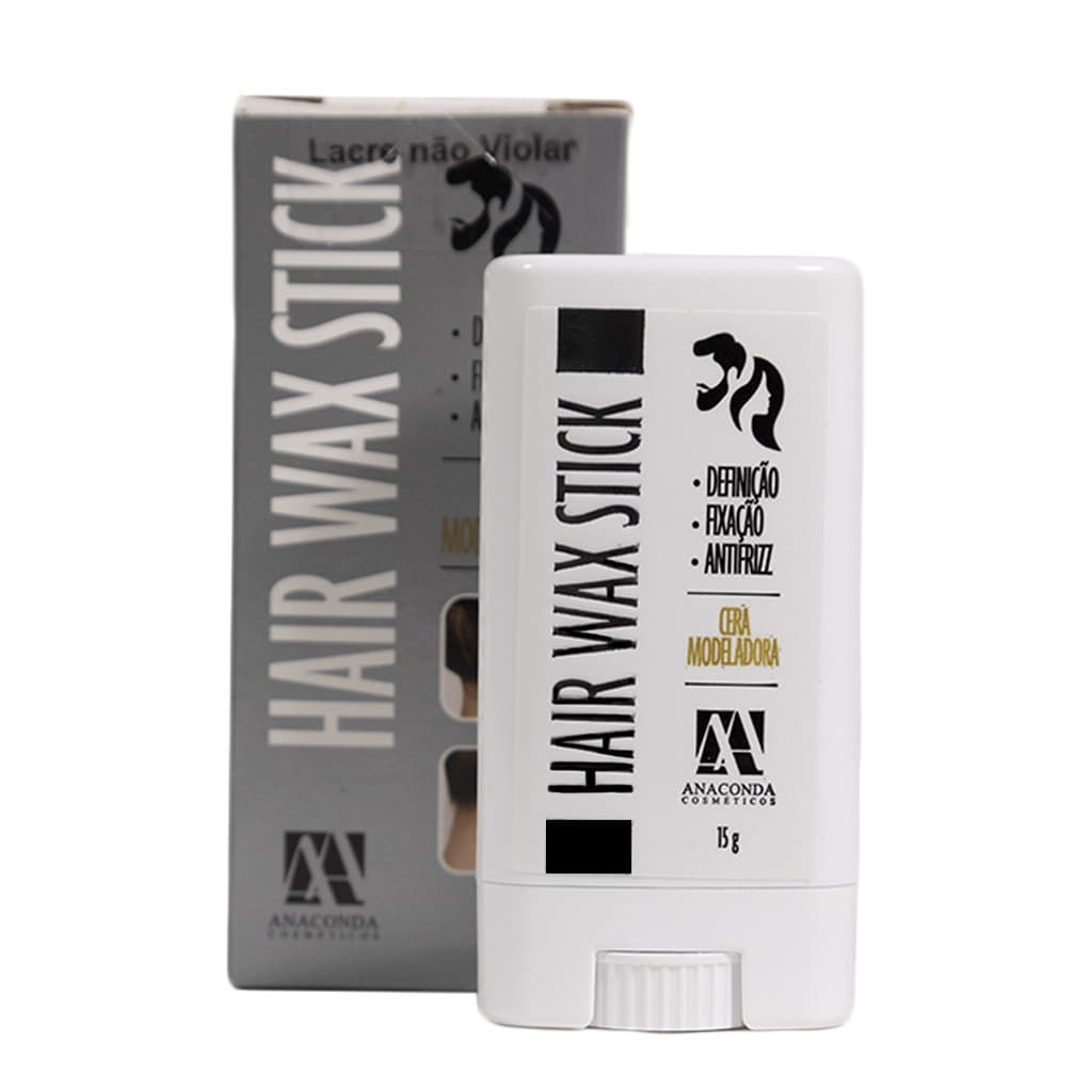 Cera Modeladora de Cabelos Anti-Frizz Bastão Wax Stick 15g