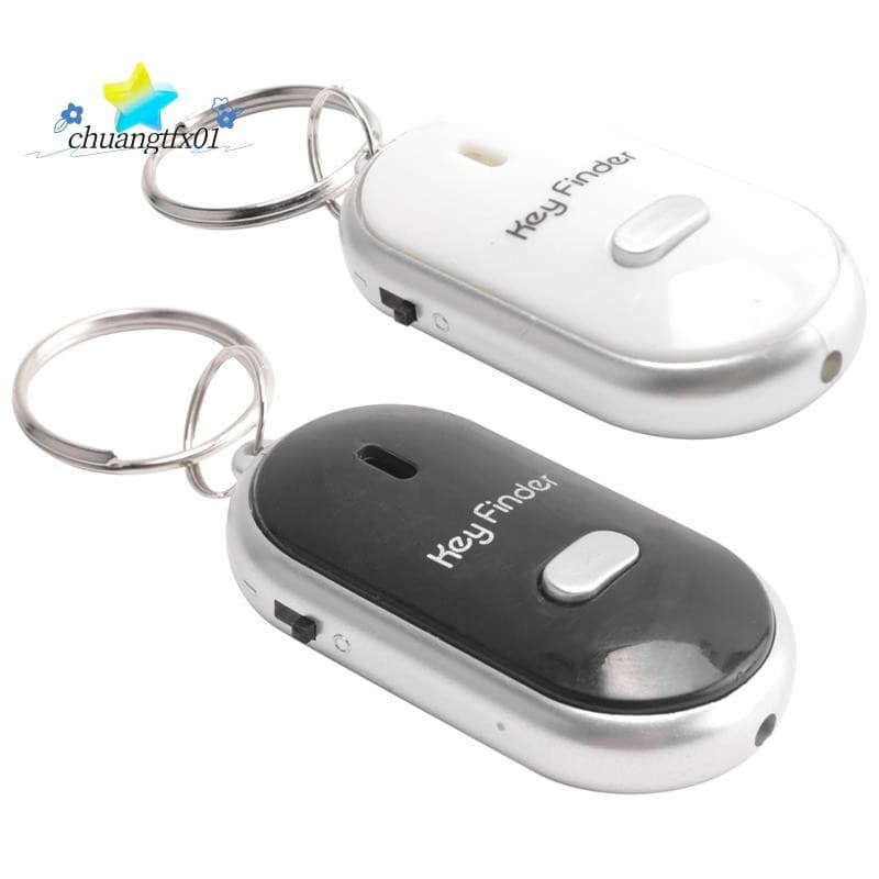 💕2 Pçs Apito Perdido Chave Localizador Piscando Bip Remoto Chaveiro Anel LED