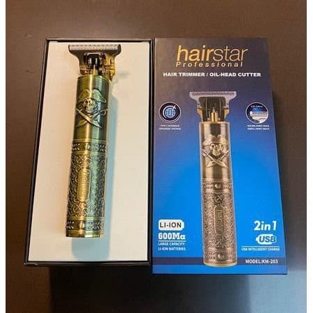 Maquina De Acabamento Trimmer Cabelo Barba Bivolt Hairstar