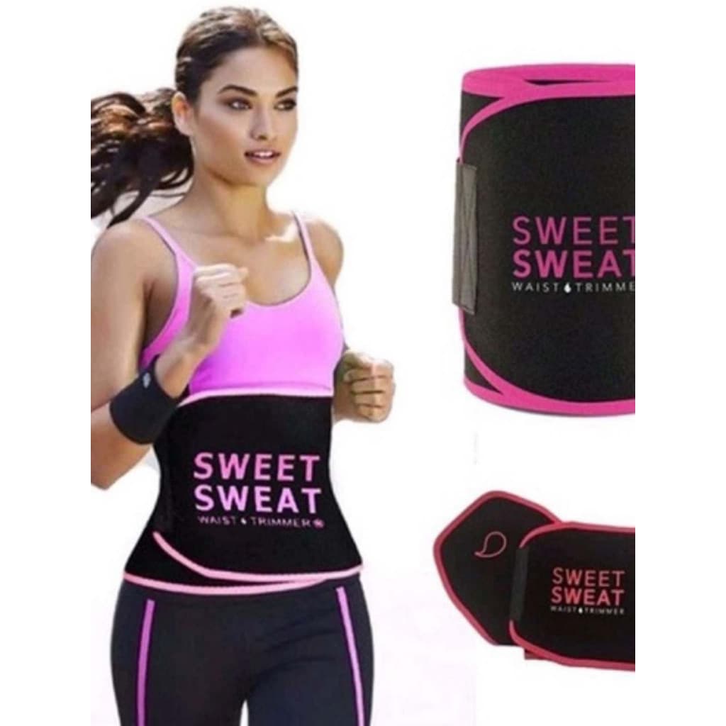 Cinta Abdominal Modeladora Sweet Sweat Ativadora Efeito Sauna Seca Barriga Acelera Emagrecimento