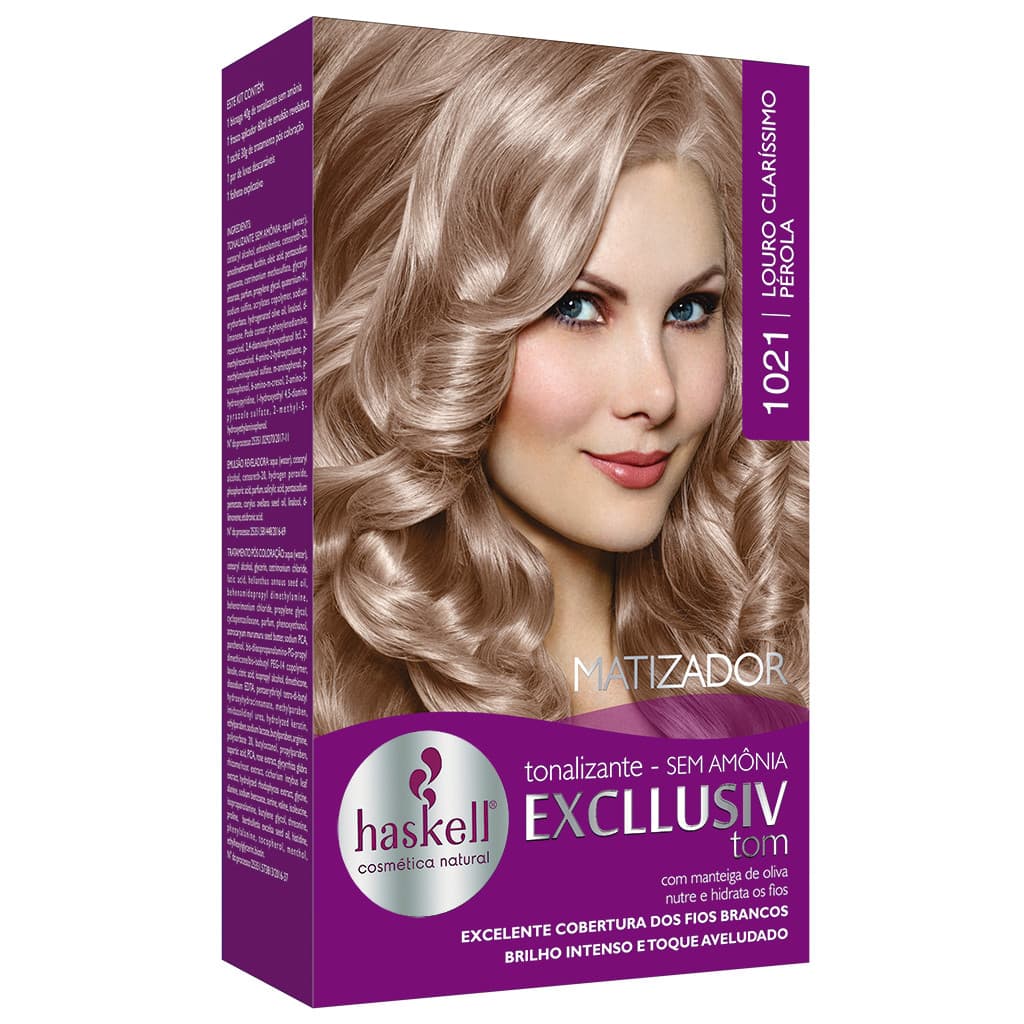 Tonalizante Haskell Excllusiv Tom - Louro Claris Pérola 1021