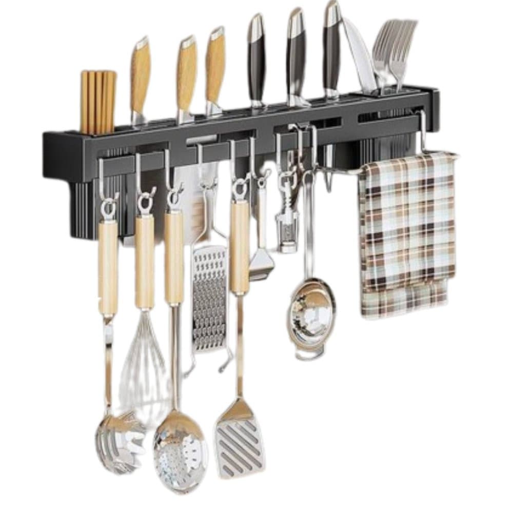 Suporte Organizador para Utensílios de Cozinha com 8 Ganchos