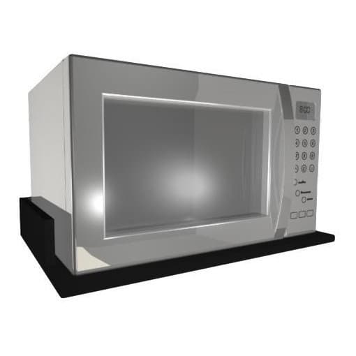 Suporte Para Microondas Forno 60x40 Mdf Suspenso Preto
