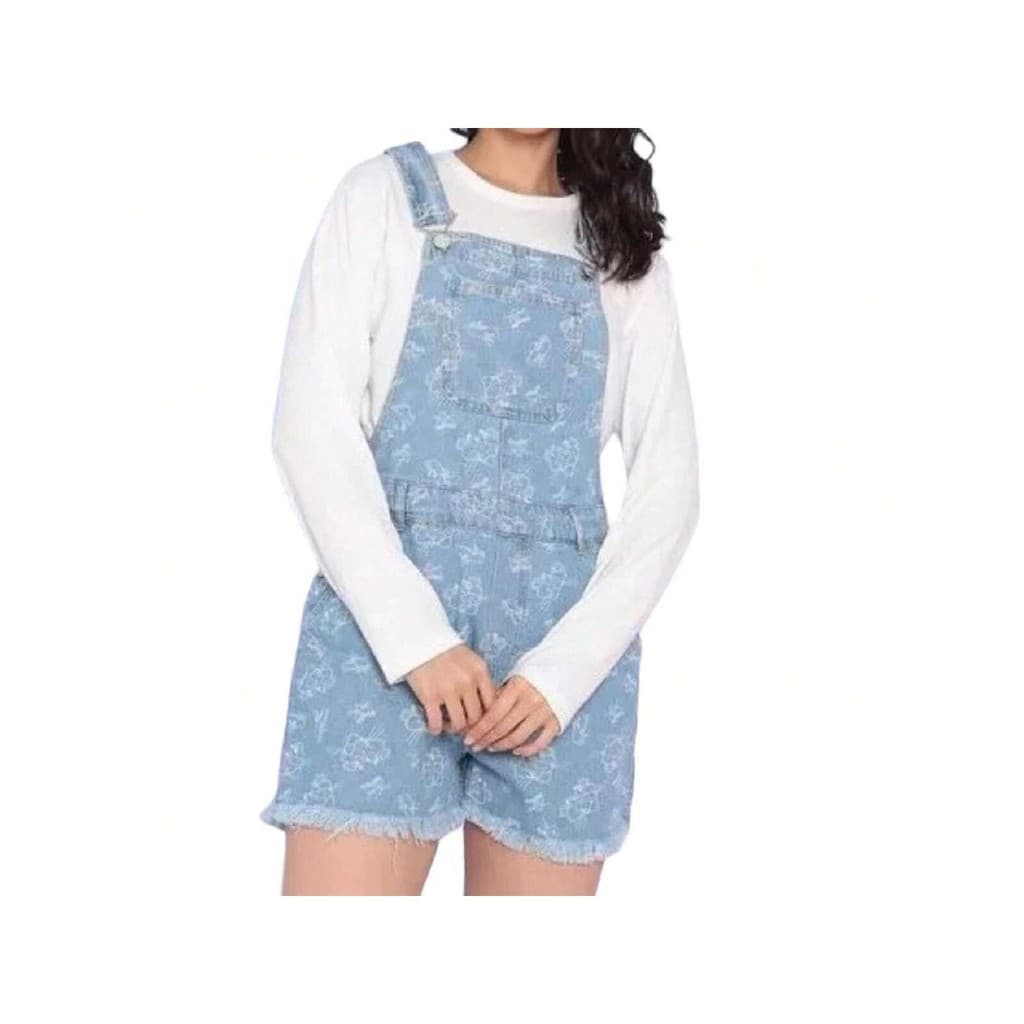 Jardineira Jeans Pantera Cor- de- Rosa - ENFIM