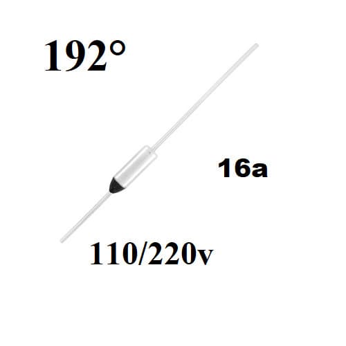 05 Pçs Fusível Térmico 192°c Graus 16a 250v Para Cafeteira