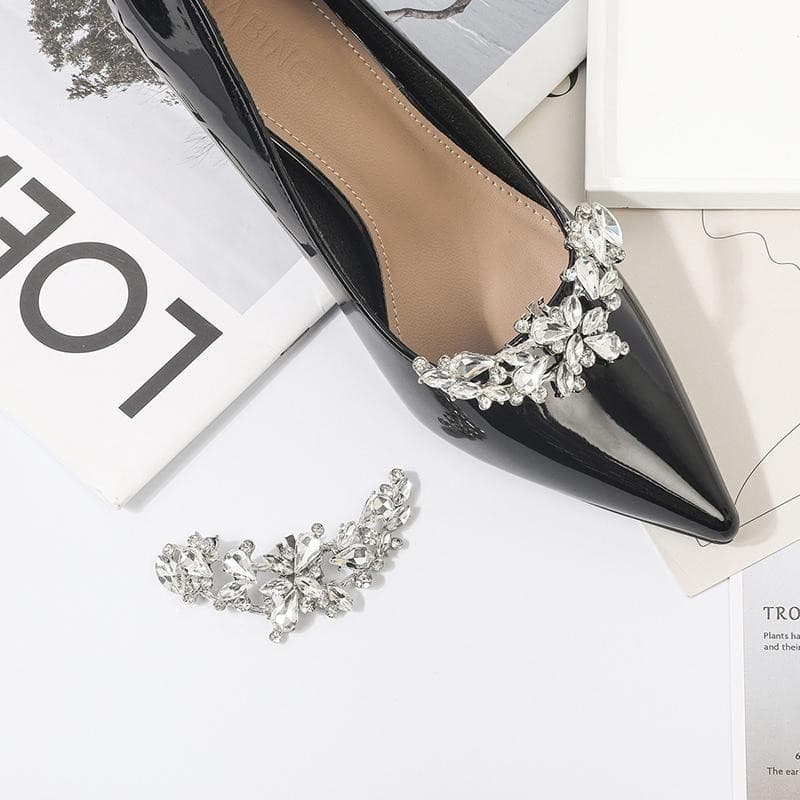 Decorador 1 Peça Sapato Feminino Fivela Floral DIY Strass Clipe De Sapatos De Casamento Acessórios De Salto Alto Novo