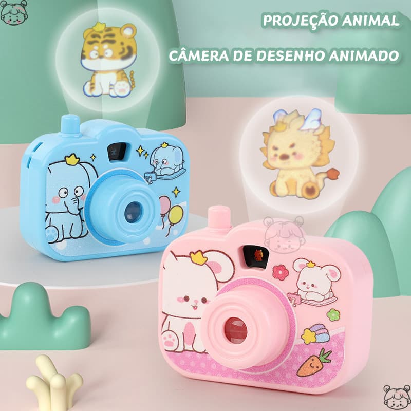 Câmera De Projeção Mini Projetor De Imagem Animal Aprendizagem Educacional Brinquedos Portátil Para Cognição