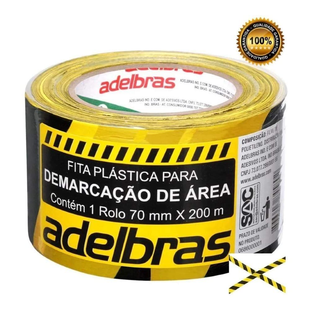 Fita Demarcaçao 70X100 Zebrada RC Adelbras