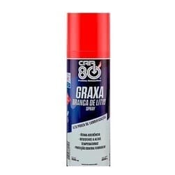 Lubrificante Graxa Branca Lítio Spray Car80 300ml - SNCAR80GRAXABR