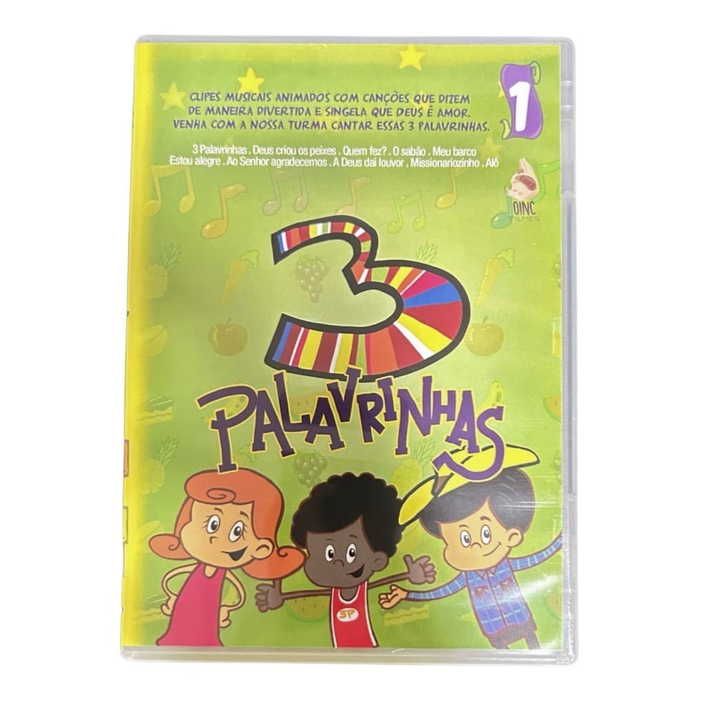 Dvd 3 Palavrinhas volume 1