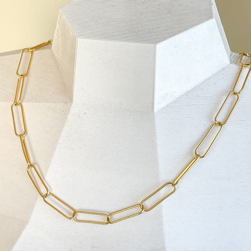 Colar de Elos Delicados banhado a Ouro 18K - Modelo Cibelli
