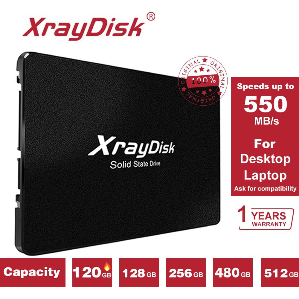 ssd xraydisk 120gb 240gb 1TB 2.5'sata iii 100 % Para Novo Computador