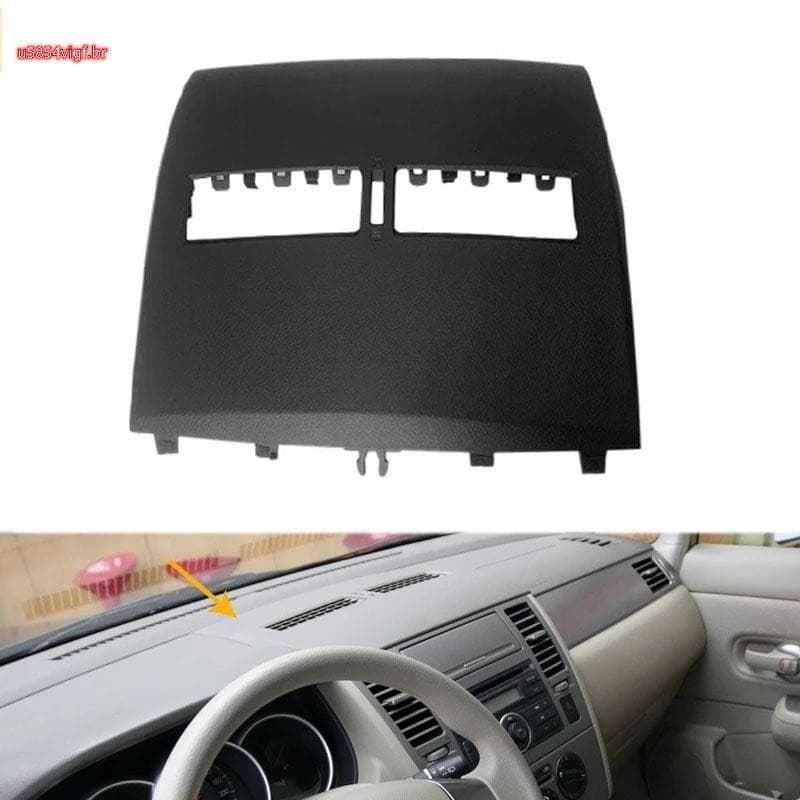 Acabamento Da Saída De Ar Condicionado Do Carro-Painel De Instrumentos De Ventilação Cobertura Tampa Para Tiida 2005-2011 Preto