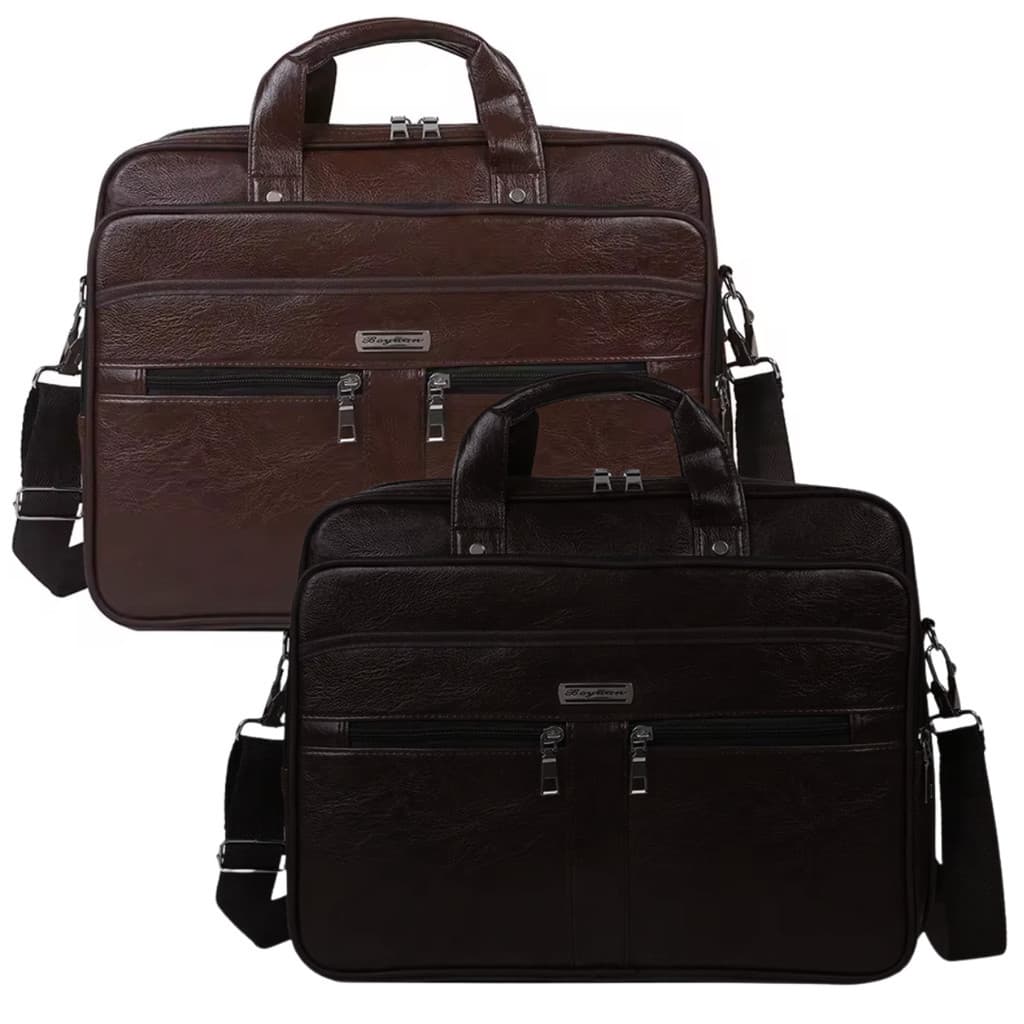 Maleta Bolsa Pasta Executiva Com Alça P/ Notebook 15" e Documentos Unissex