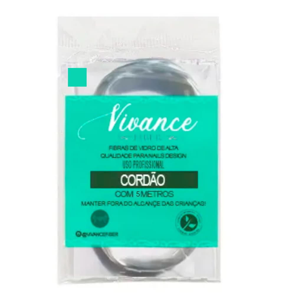 Fibra de vidro Vivance para alongamento - Cordão com 5 metros