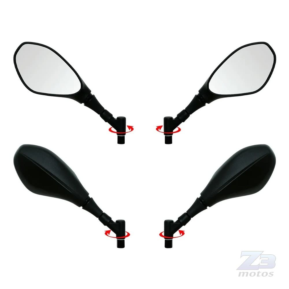 Retrovisor F800 Bmw Articulado Rosca Honda Par
