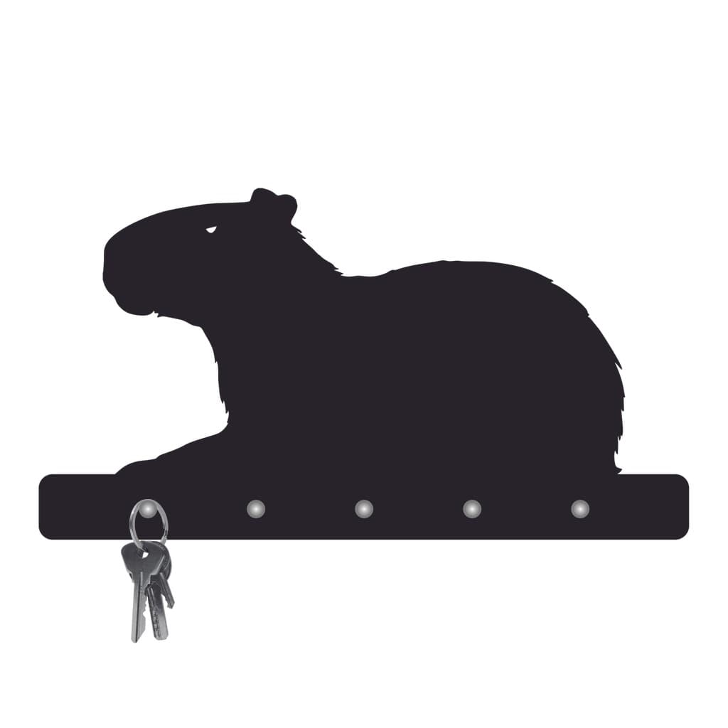 Porta Chaves de Parede Decorativo em MDF Capivara / 6mm