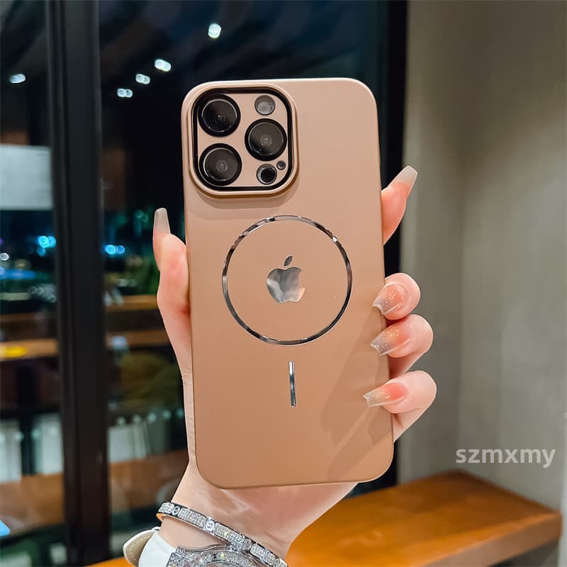 Capa De Proteção Contra Quedas De Anel Magnético Brilhante Para Iphone 16 15 13 14 12 11 Pro Max 16plus Fosco Deserto Ou