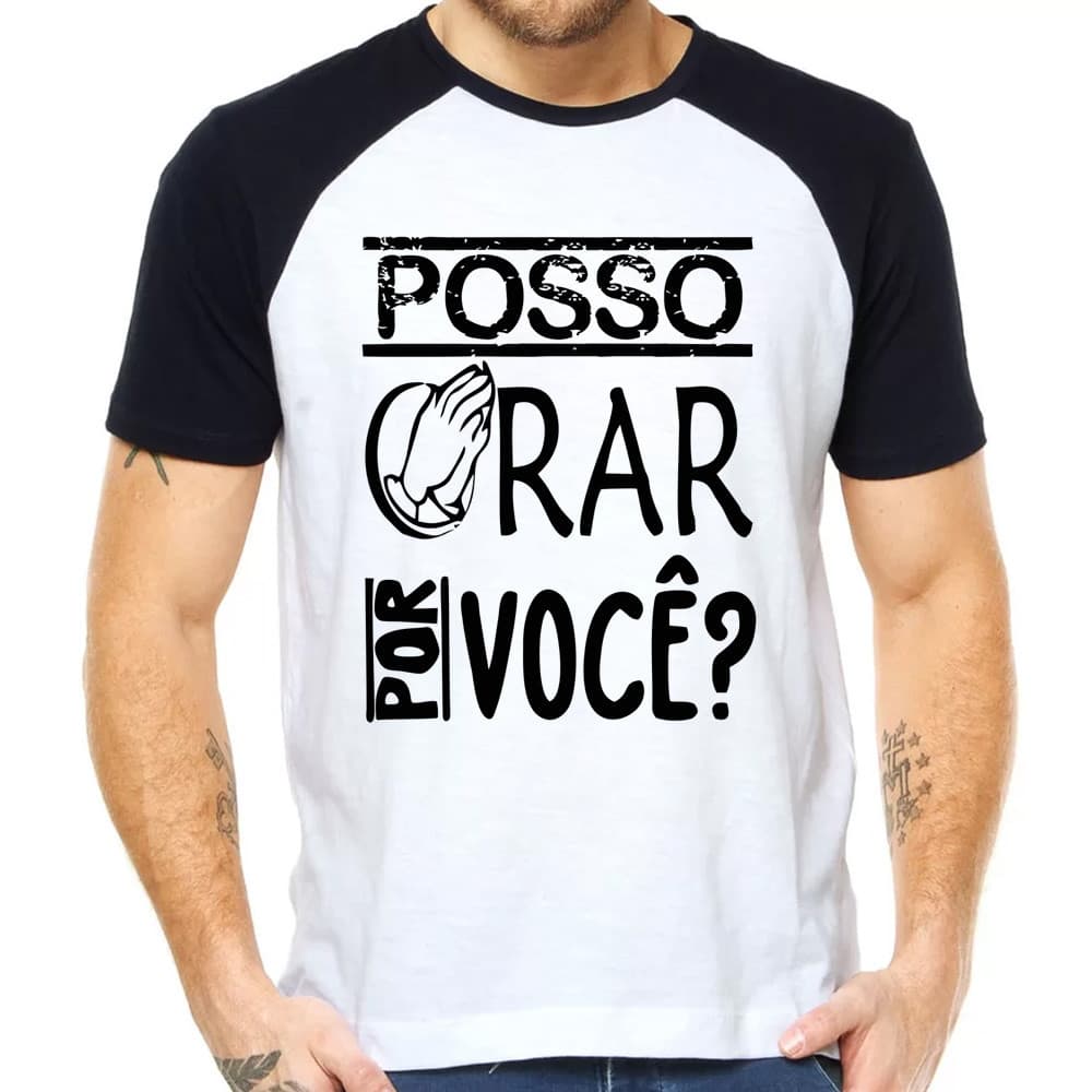 Camiseta Evangelica Posso Orar Por Voce Gospel
