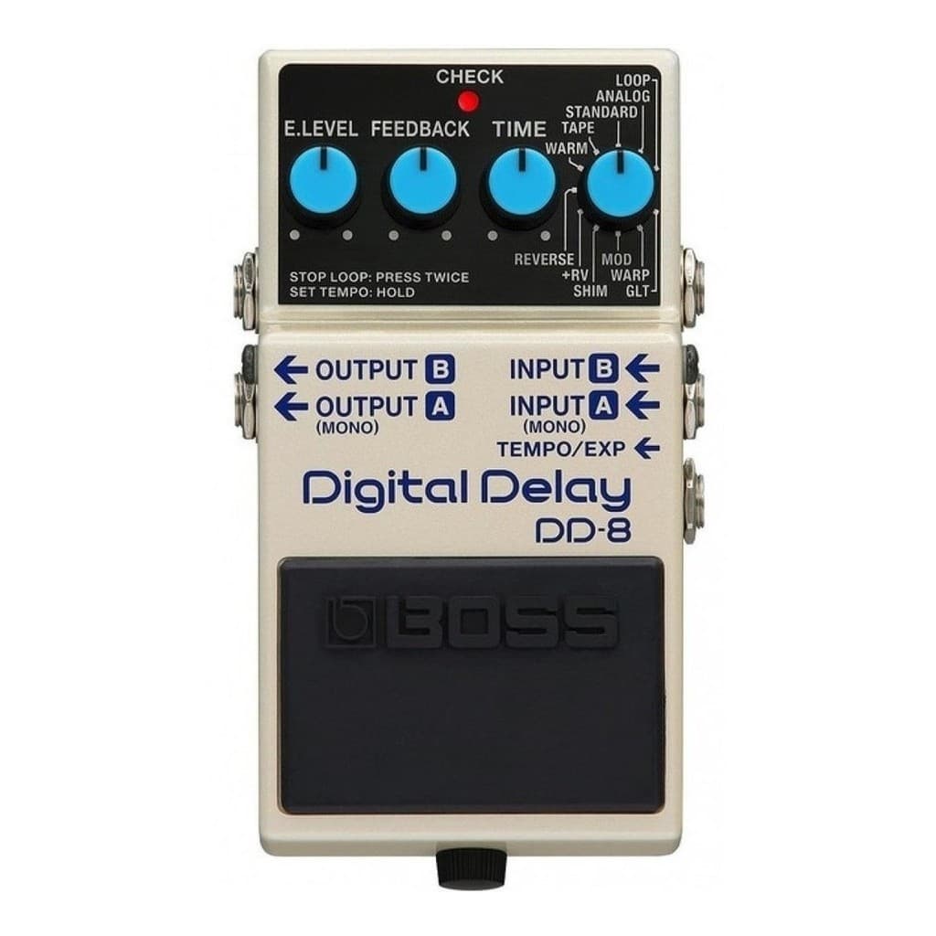 Pedal De Efeito Boss Digital Delay Dd-8  Cinza