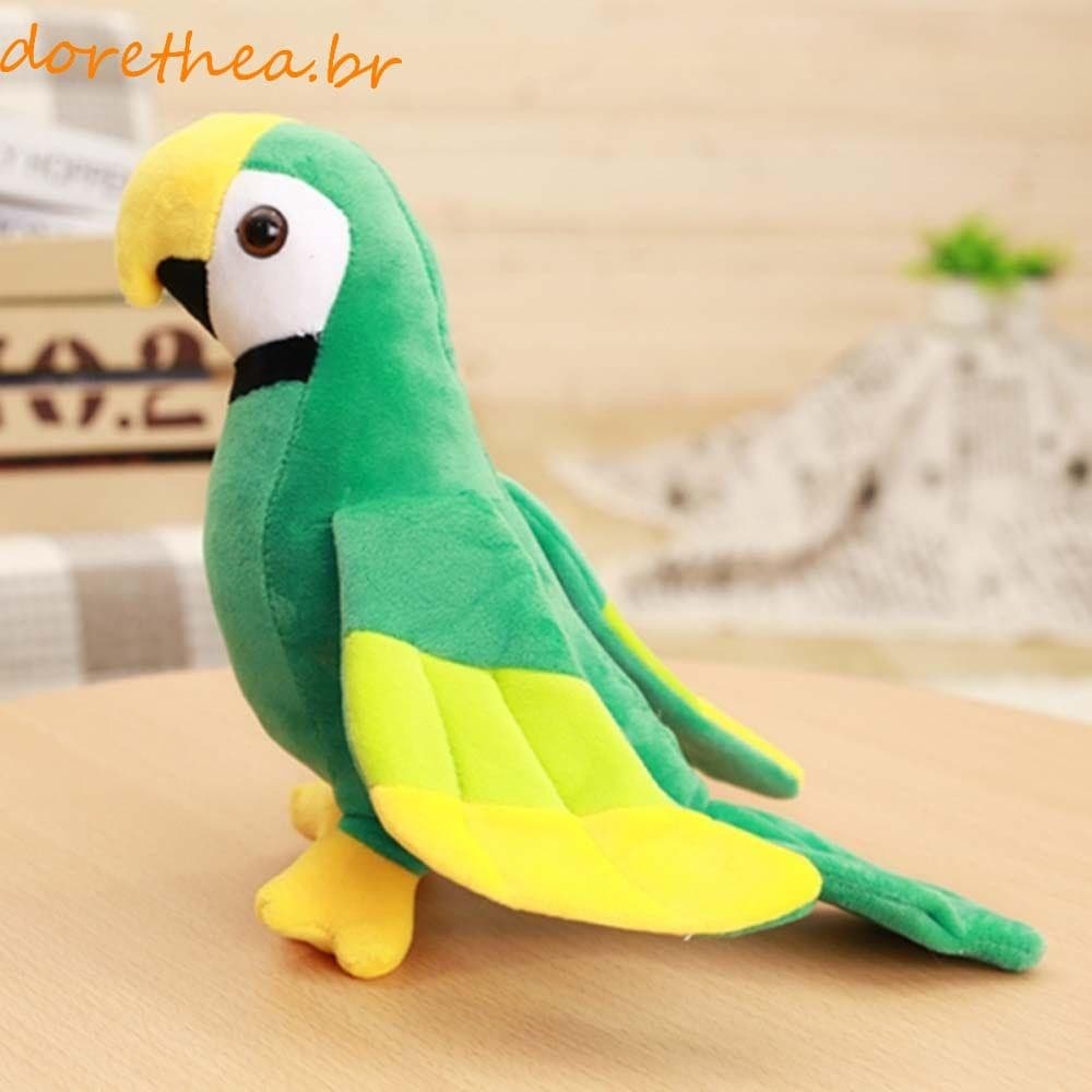 DORETHEA Brinquedos De Pelúcia De Papagaio Animais Coloridos | Recheados