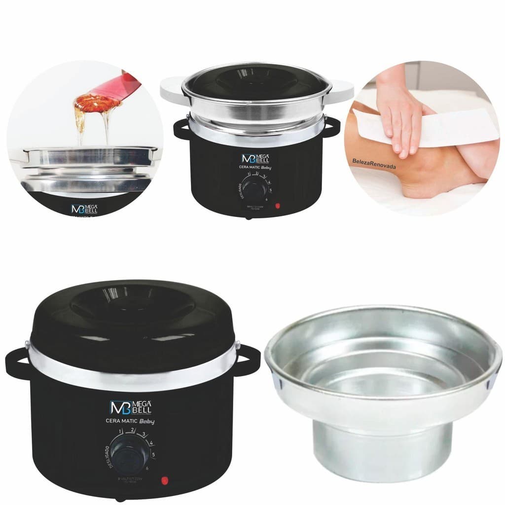 Panelinha Termocera Aquecedor De Cera Mega Bell 200G + Refil