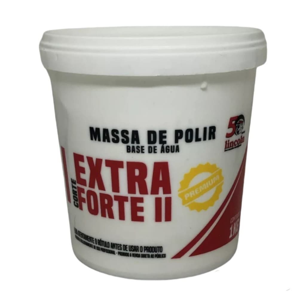 Massa De Polir N2 Extra Forte Lincoln 1kg - Base De Agua