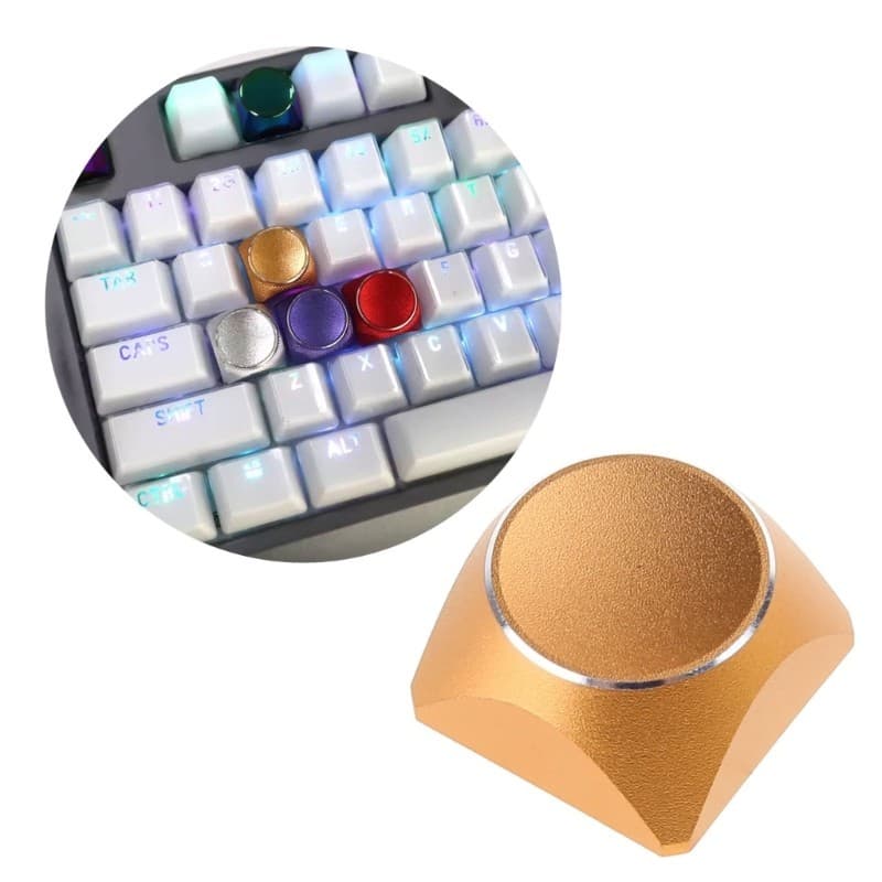 UTAKEE Liga De Alumínio Chave Teclados Mecânicos Tampas 1 Teclas XDA Perfil Em Branco Keycap