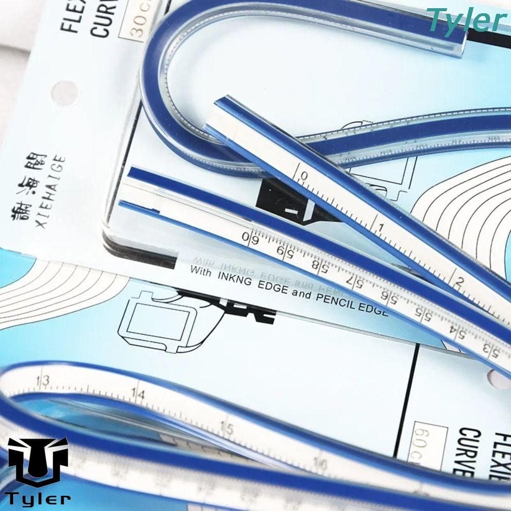 Régua Em Forma De Cobra TYLER , Curva Flexível De Plástico Dobrável De 30 Cm 40 50 60