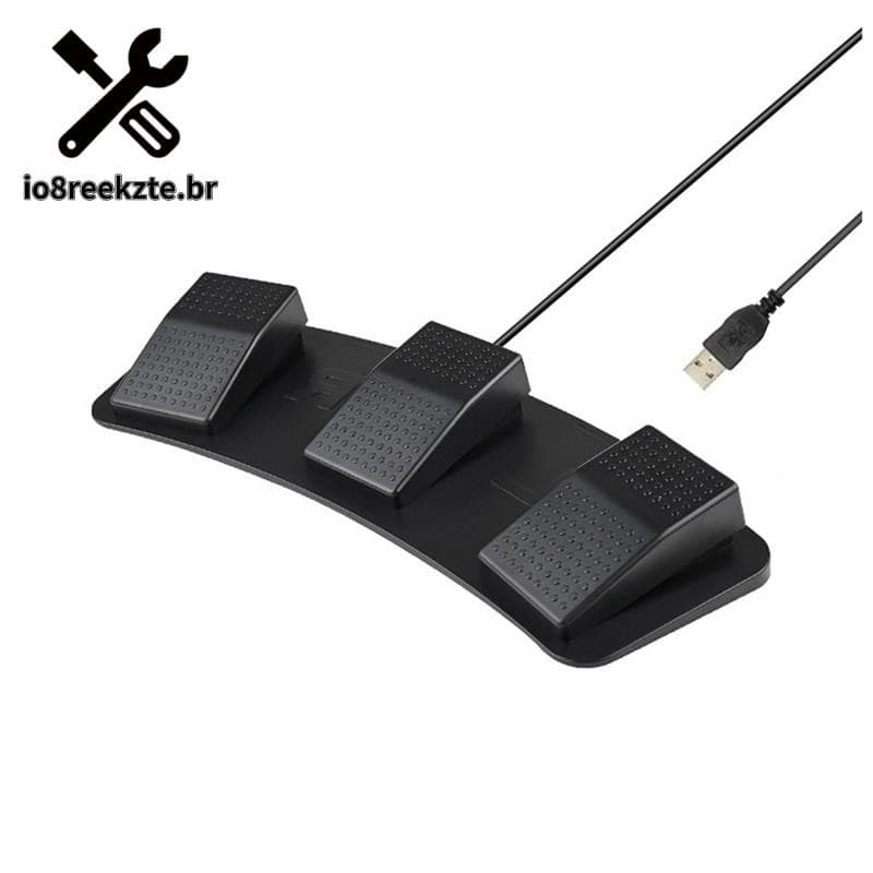 Interruptor De Pé USB Triplo FS23-PM Multifuncional Personalizar Pedal Mecânico Para Aquisição De Imagem Controle De Jog