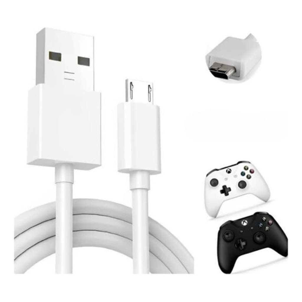 cabo usb Carregador para Controle de Xbox One 3 Metros V8 Micro Usb