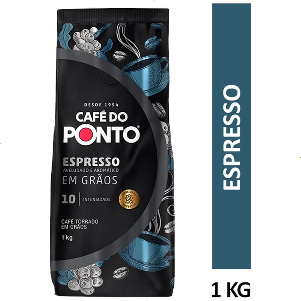 Café Em Grãos Café Do Ponto Espresso Torrefacto Em Sacola 1kg