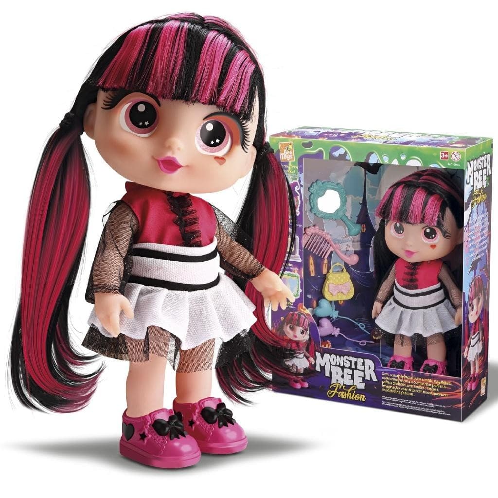 Boneca Monster Bee Fashion Vampira High Draculaura Com Acessórios