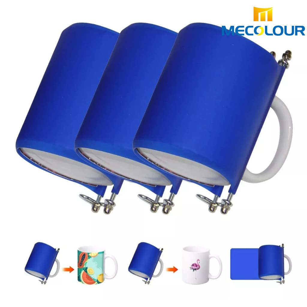 Kit 3 Manta De Silicone Cilindrica 11oz Caneca 325ml Forno Mecolour