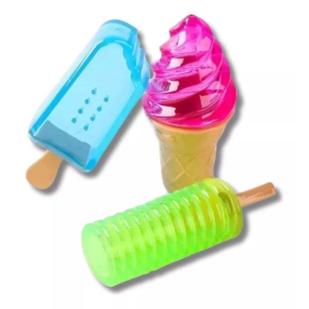 Kit Mordedor Brinquedo Pet Cachorro Sorvete Gelado Refrescante Calor