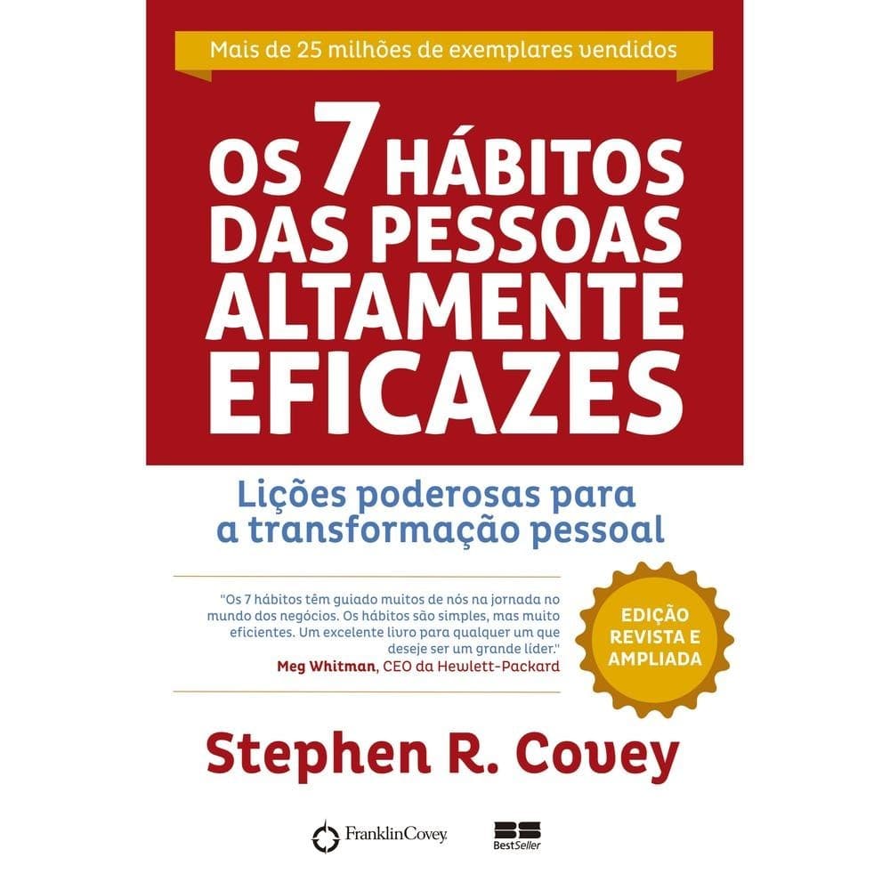 Livro  Os 7 hábitos das pessoas altamente eficazes - ESTBH - livros novos