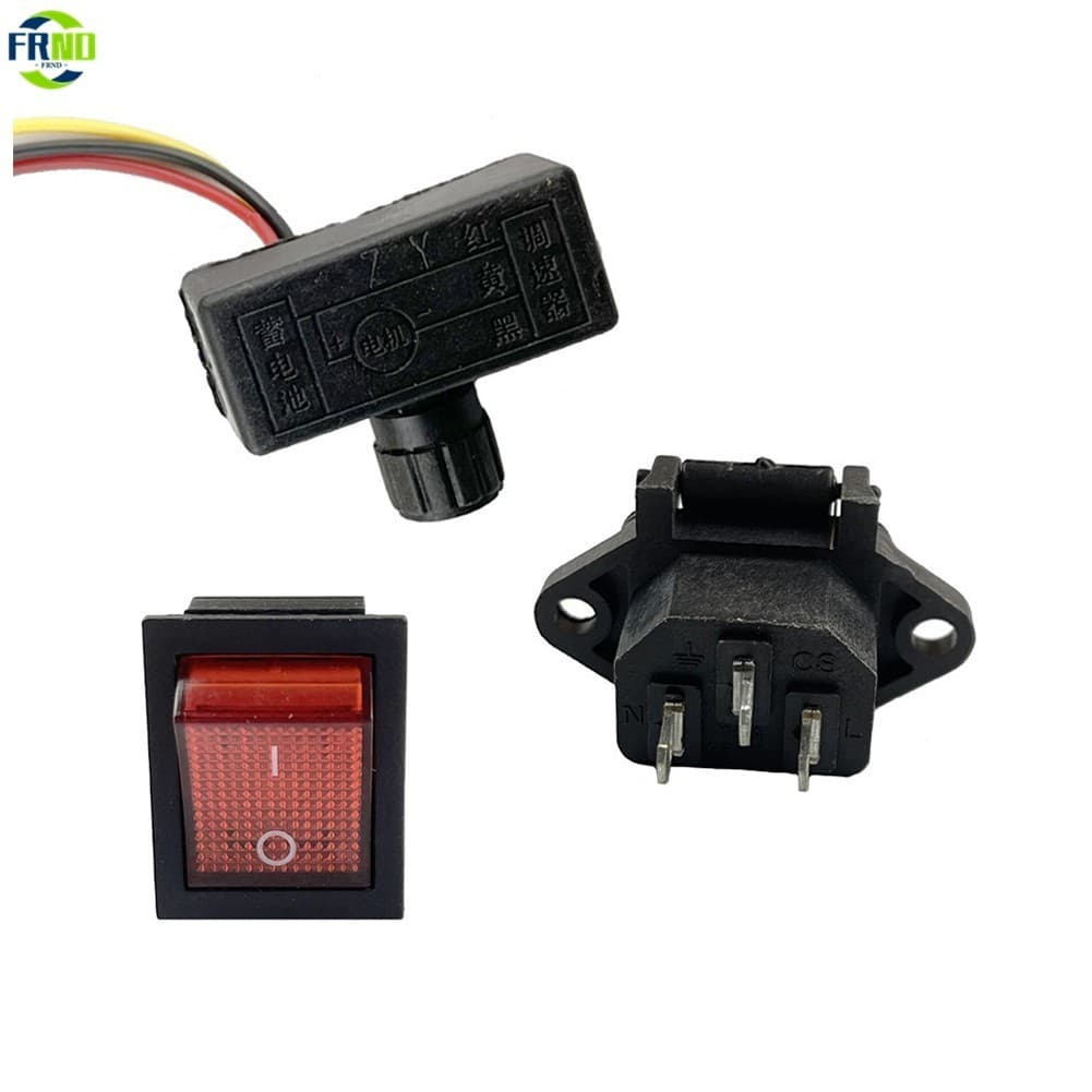 Conjunto De Acessórios De Carregamento Do Pulverizador Elétrico De 3pcs Interruptor De Ajuste De Velocidade De 12V