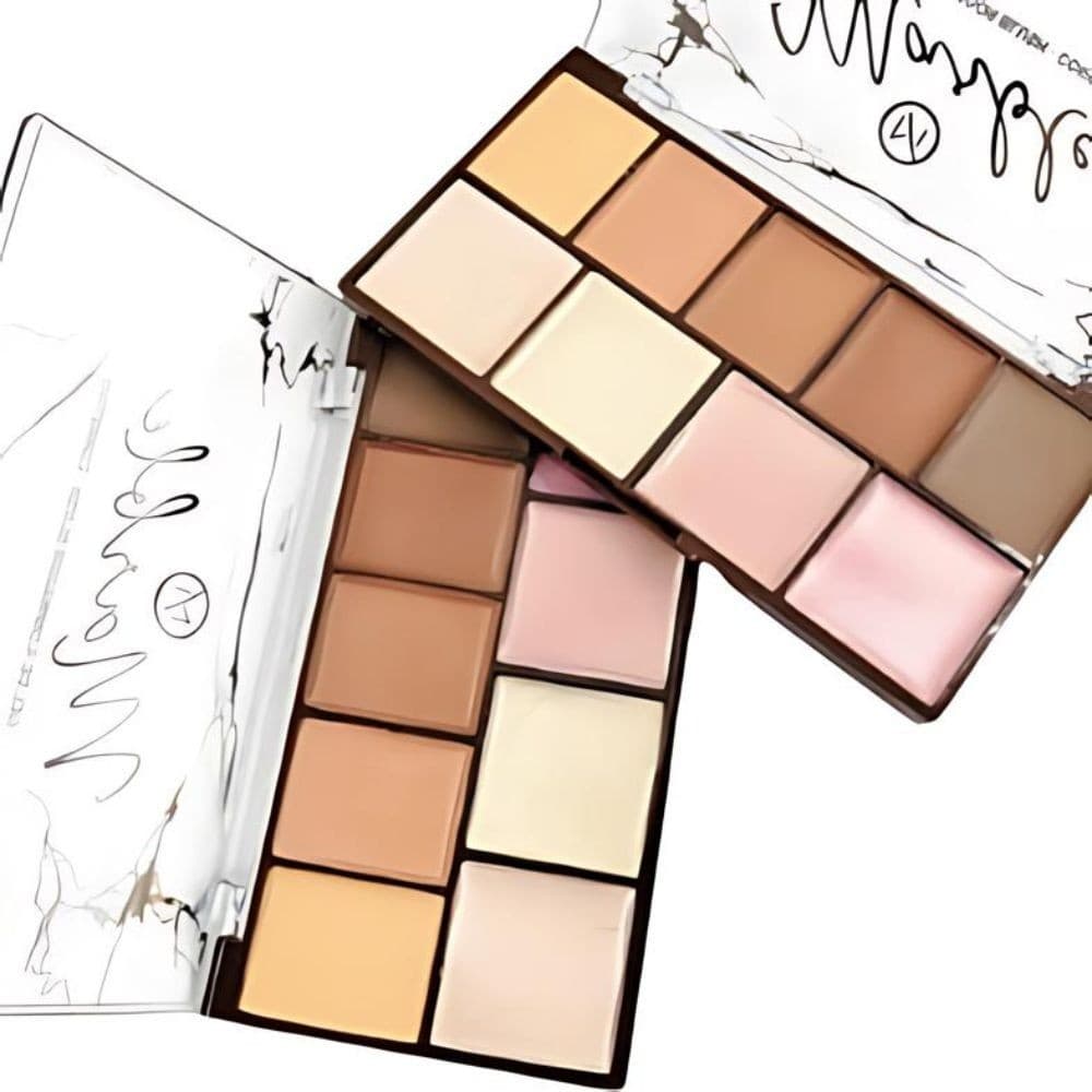 Paleta de Corretivo, Blush e Iluminador em Gel Marble My Life MY8543